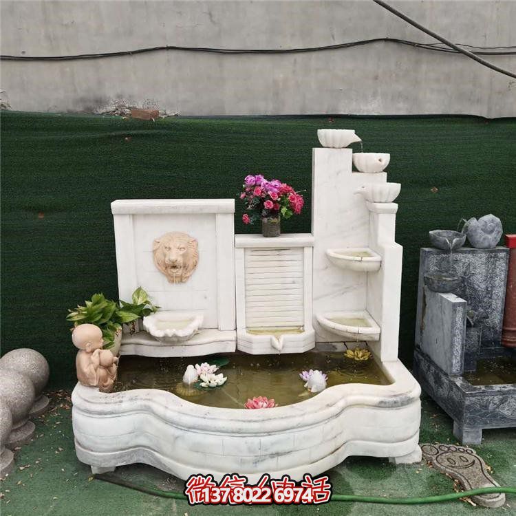 家居擺件，流水環(huán)繞庭院