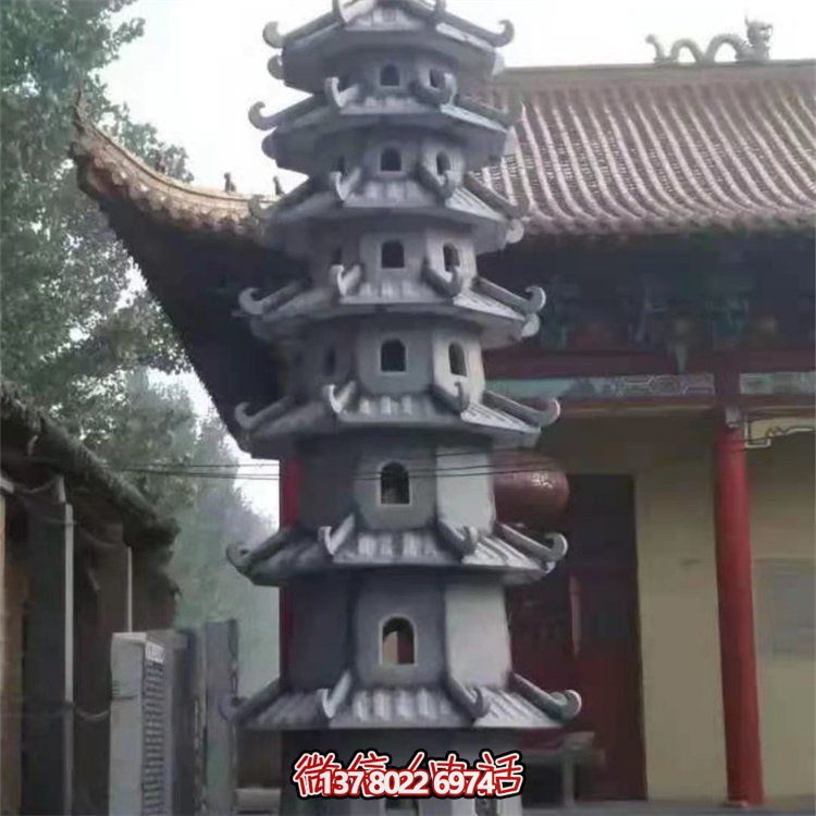 大理石石雕佛塔雕塑，傳承古老文明