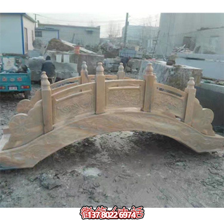 精美花崗巖雕刻石拱橋，為您的庭院裝飾添彩