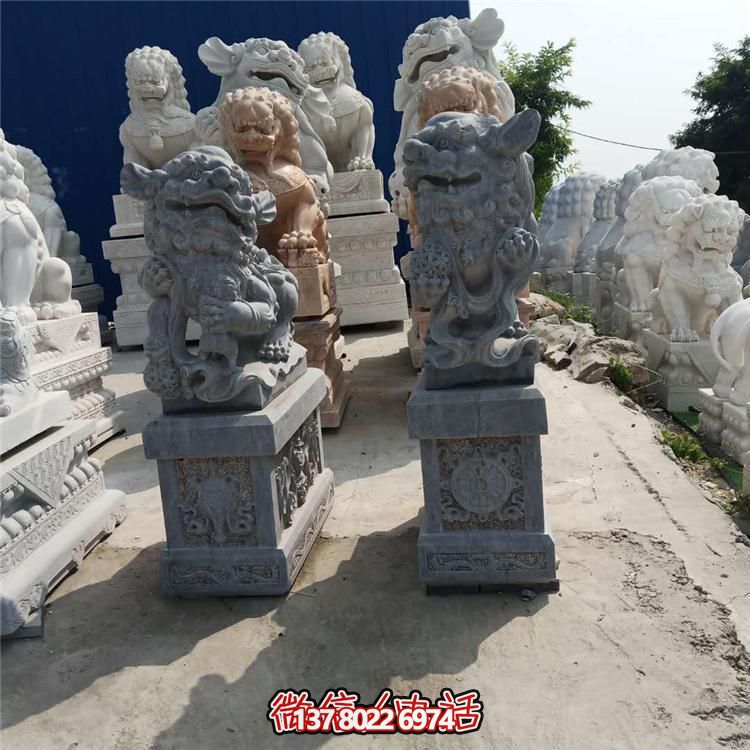 精美獅子大理石石雕，為庭院、公司、門口添彩