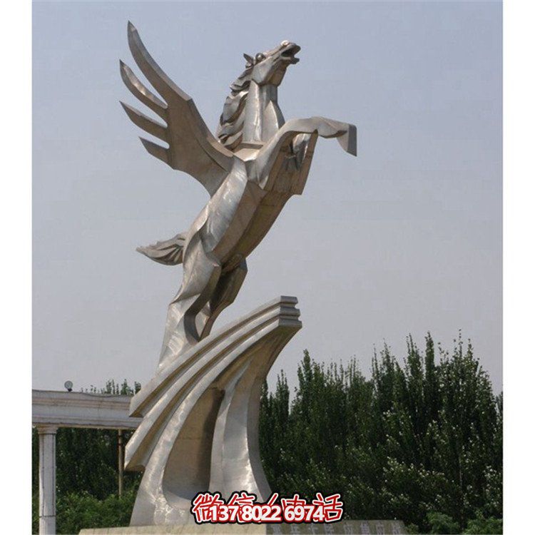 不銹鋼拉絲雕塑，點(diǎn)綴廣場、學(xué)校及園林景觀