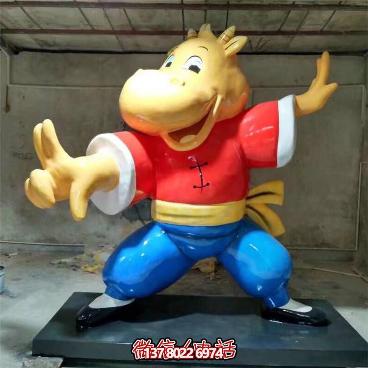 可愛(ài)牛雕塑，點(diǎn)綴商業(yè)、戶外和園林景觀