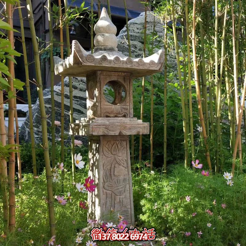 華麗的青石燈籠，點綴你的園林