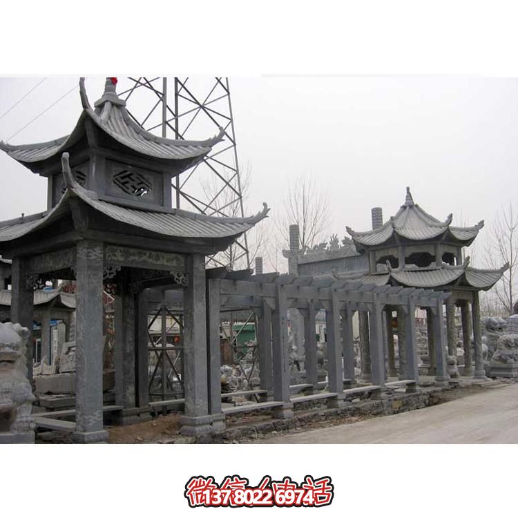 精美石雕，時尚的大理石長廊營造絕美的戶外公園雕塑