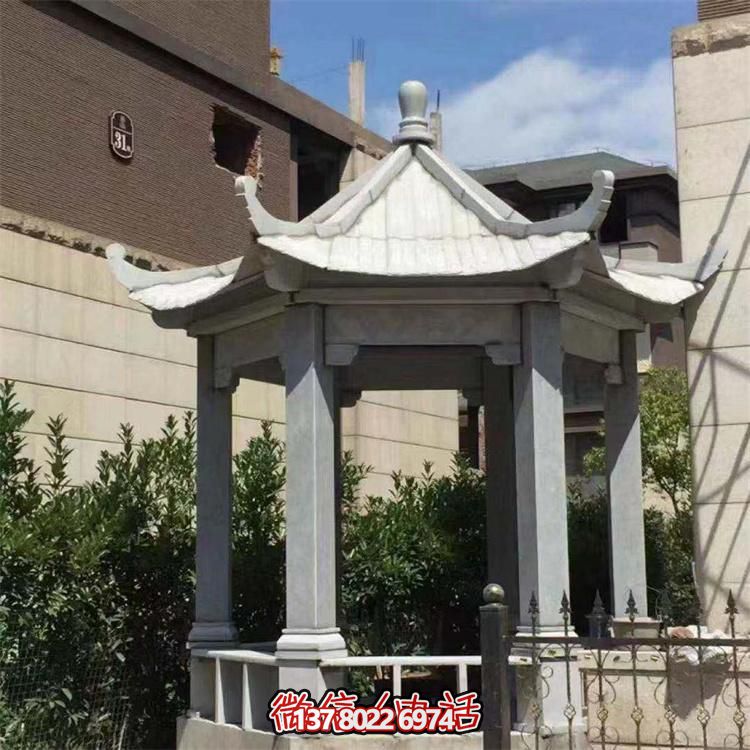 精美大理石涼亭，營造完美宅院景象