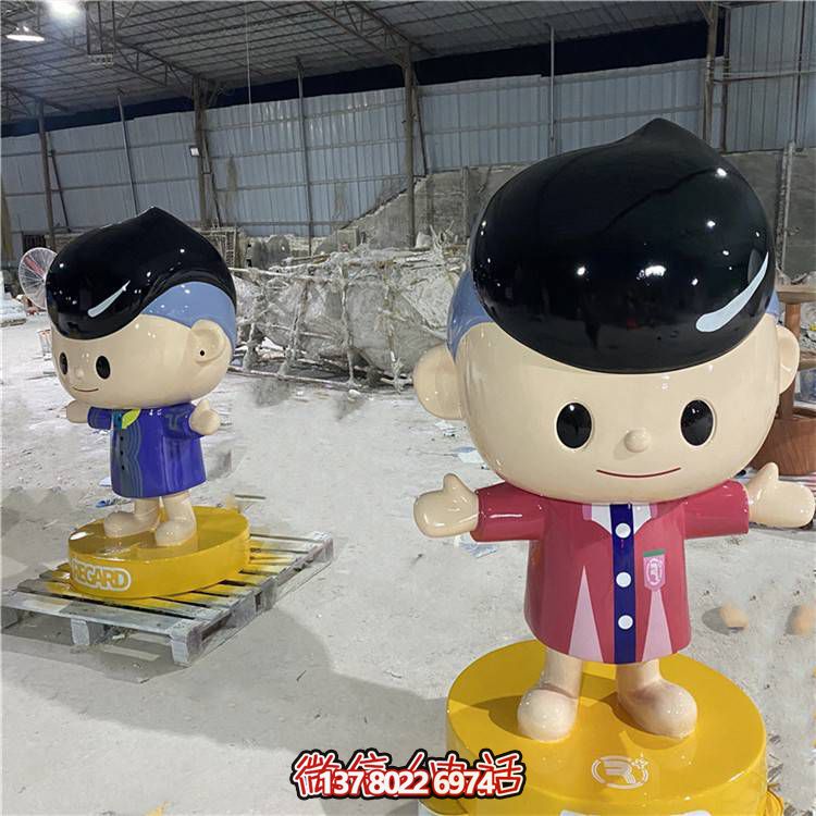 可愛彩繪玻璃鋼擺件，引領(lǐng)家居新潮流