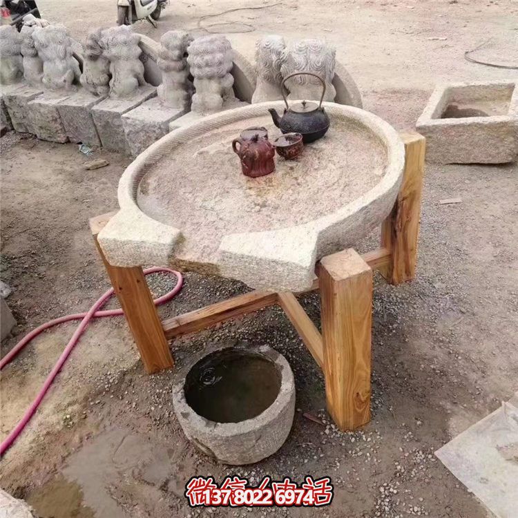 傳統(tǒng)工藝精美大理石石桌，給您的庭院增添傳統(tǒng)茶文化氣息