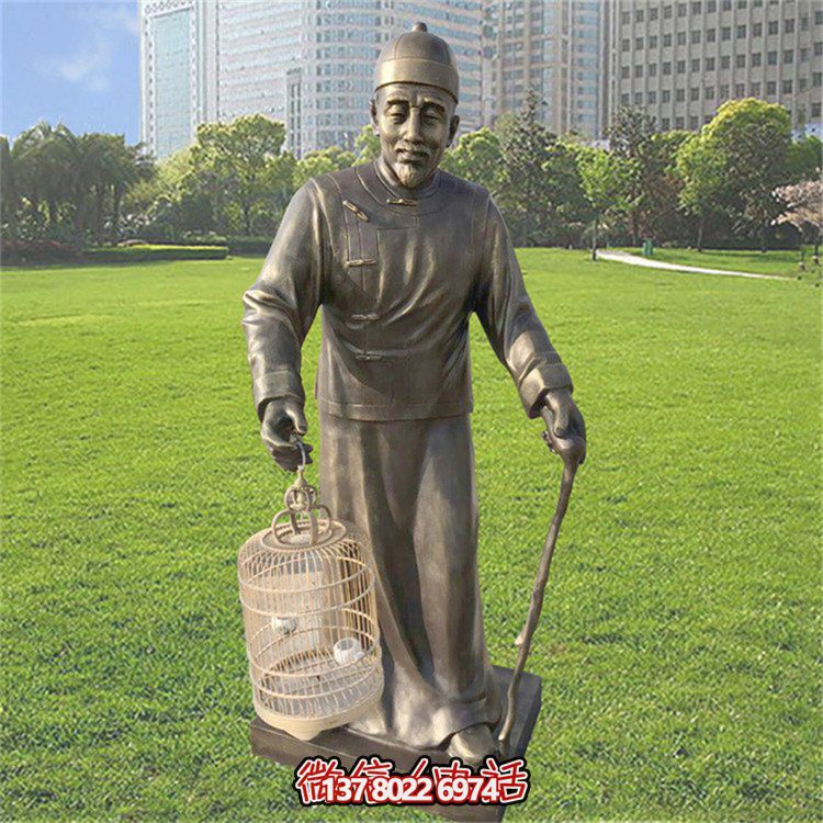 仿古風(fēng)格玻璃鋼雕像，為公園提供優(yōu)雅的民俗裝飾