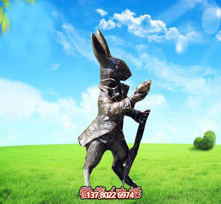 玻璃鋼兔子雕塑，裝飾你的草坪，讓你的個(gè)性閃耀