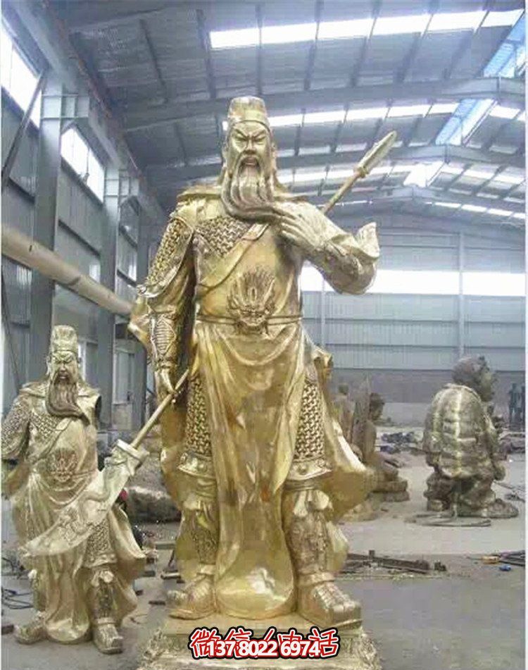 關(guān)公鎏金雕塑，讓企業(yè)招財(cái)更加順利