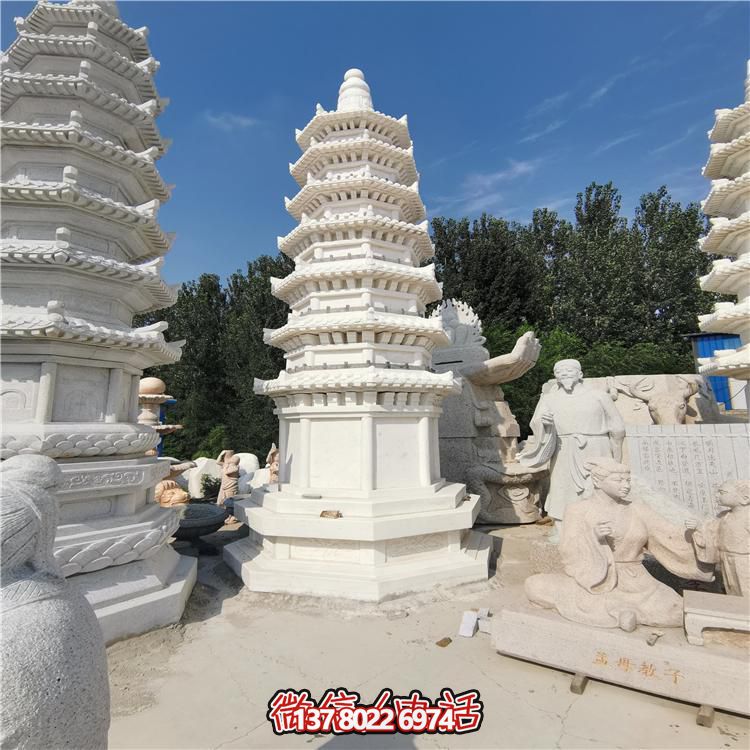 經(jīng)典漢白玉寶塔，打造完美園林景觀