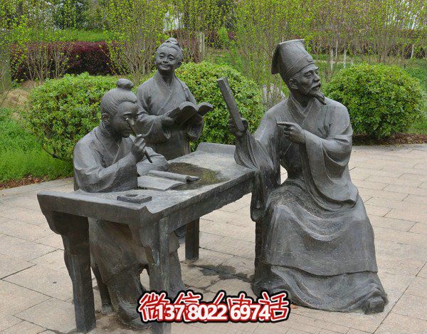 古代庭院景區(qū)，一起讀書、雕塑、感受古風(fēng)