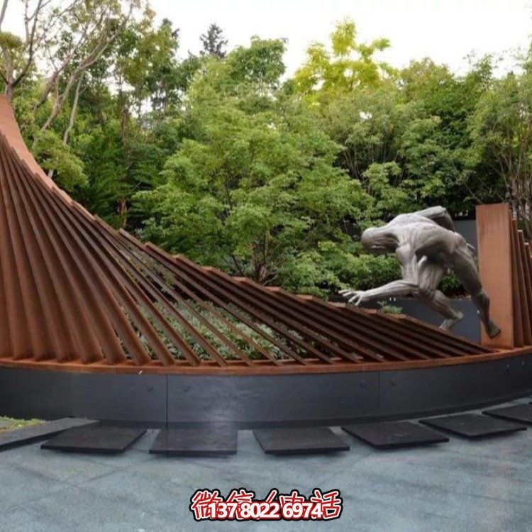 不銹鋼景觀雕塑，創(chuàng)意裝點(diǎn)公園戶外園林