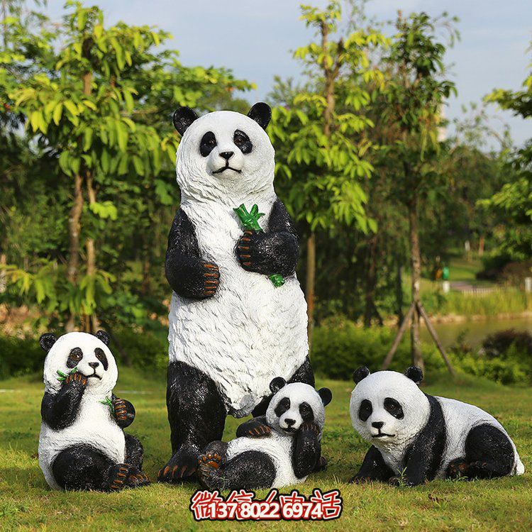 玻璃鋼仿真熊貓，讓動物園的動物更加生動