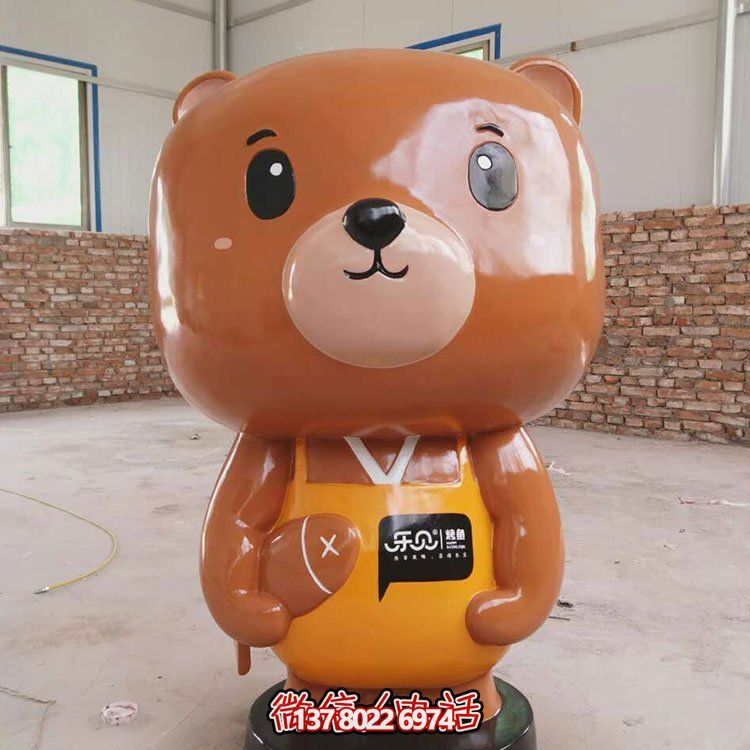 網(wǎng)紅小熊玻璃鋼雕塑，打造完美店鋪裝飾