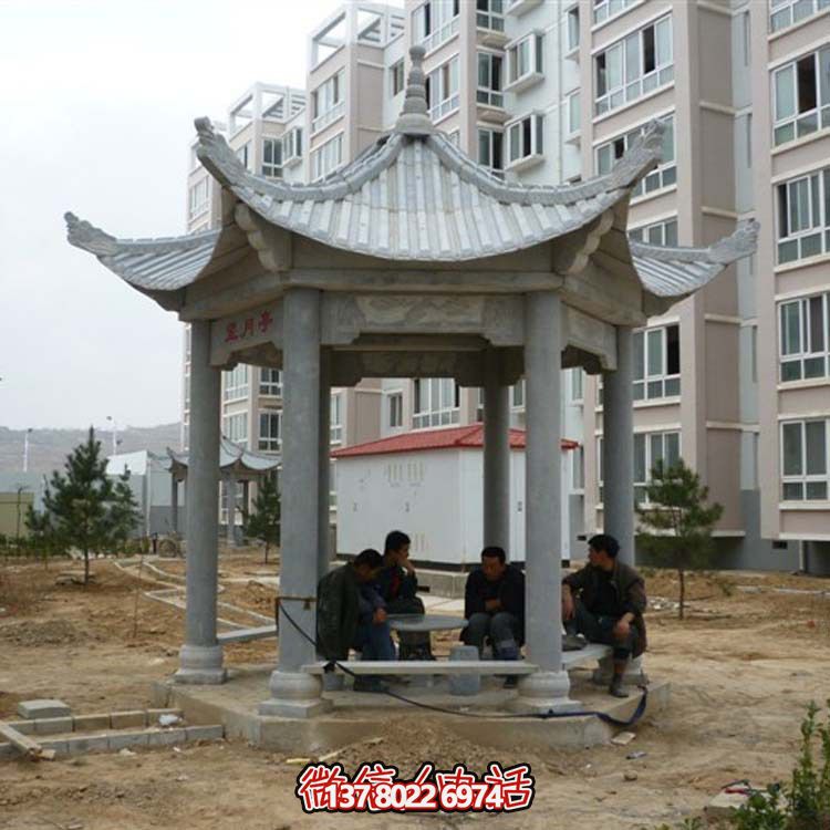 古典風(fēng)情涼亭，點(diǎn)綴小區(qū)廣場(chǎng)，讓您休閑身心