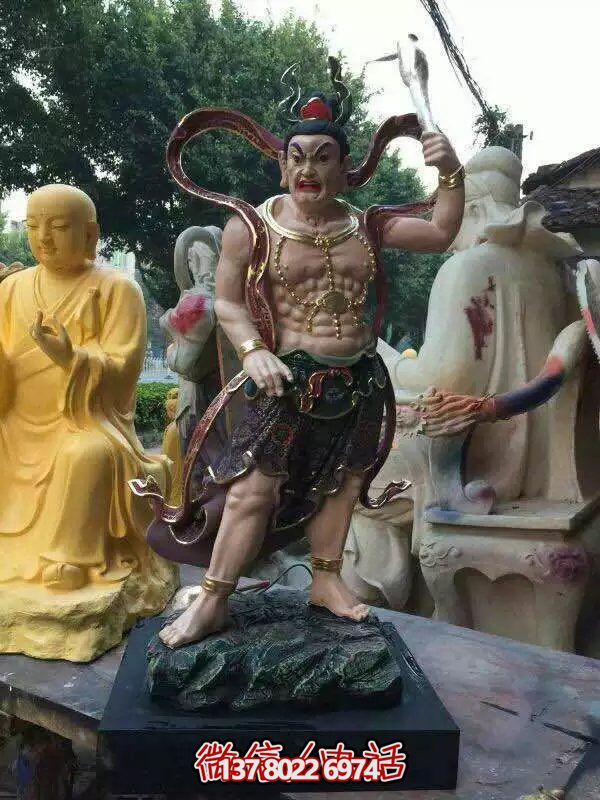 玻璃鋼八大金剛雕塑，護(hù)法神圣的守護(hù)