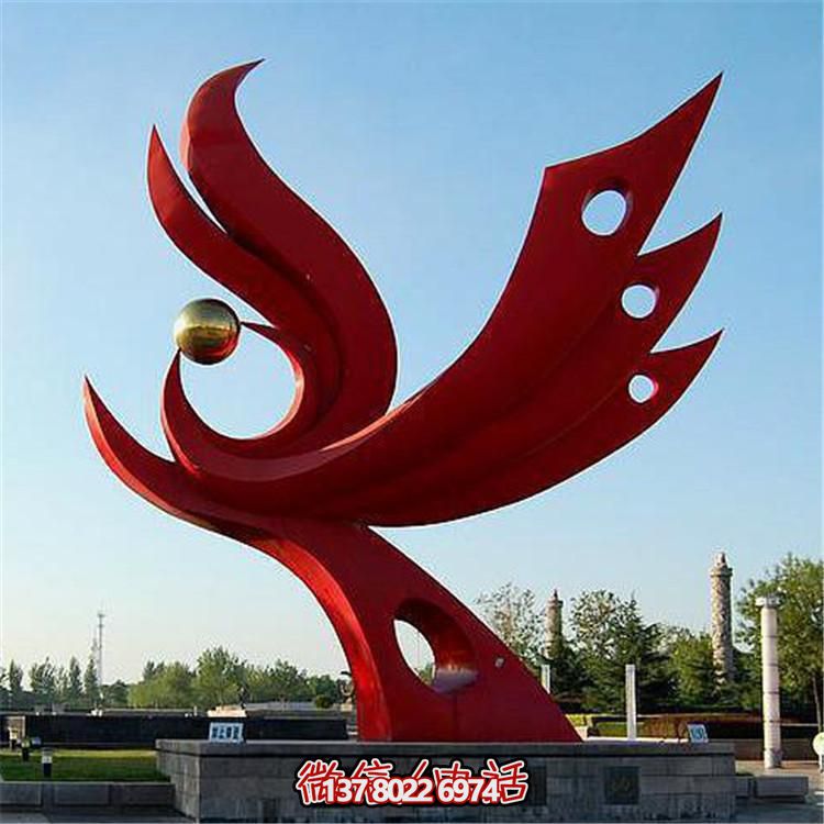 不銹鋼抽象景觀擺件，提升戶外廣場裝飾氣質(zhì)