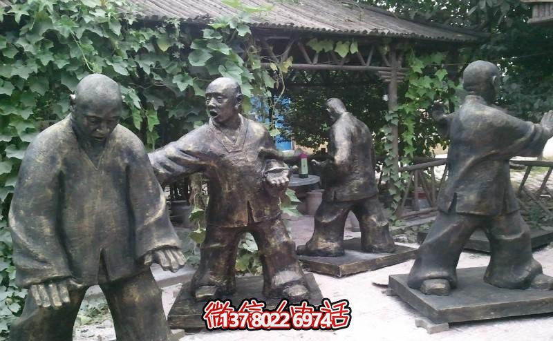 玻璃鋼雕塑景觀，為廣場練功夫人注入靈動(dòng)之物