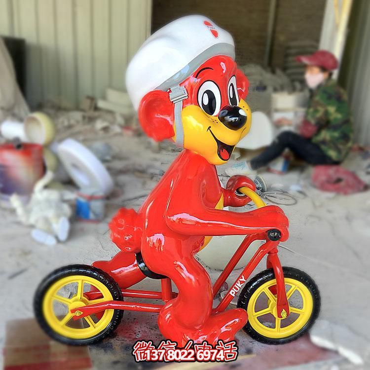 玻璃鋼卡通老鼠雕塑擺件，專(zhuān)為幼兒園設(shè)計(jì)