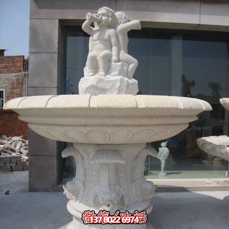 精致浪漫，歐式混搭噴泉景觀裝飾