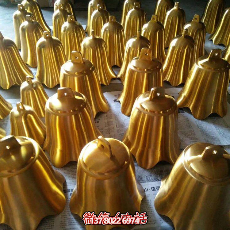 純銅雕塑銅鐘，點(diǎn)綴寺廟景觀