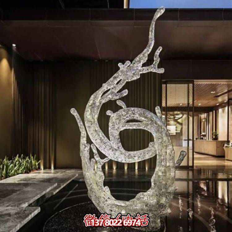 不銹鋼浪花雕塑，創(chuàng)意廣場(chǎng)裝飾