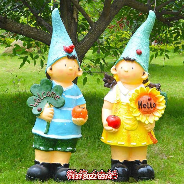 玻璃鋼制娃娃擺件，豐富你的戶(hù)外園林裝飾