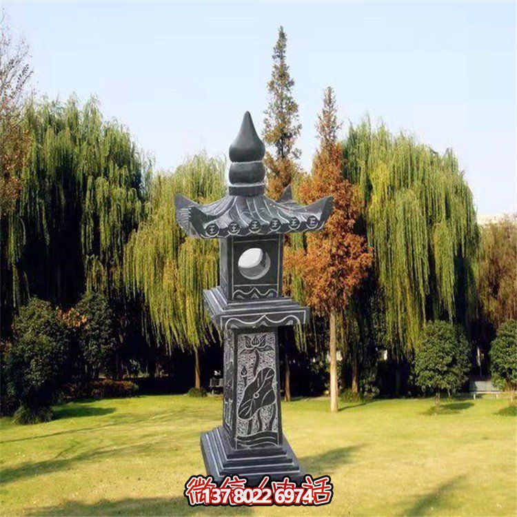 精美青石石雕石燈景觀擺件，裝點你的戶外庭院