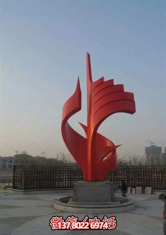 大型不銹鋼景觀雕塑，室外裝飾藝術(shù)精美