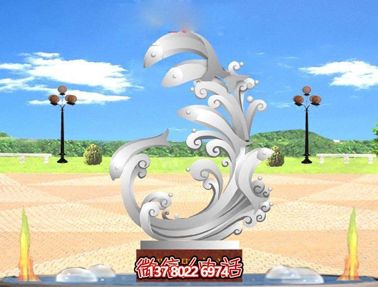 玻璃鋼雕塑魚躍龍門傳承古老傳統(tǒng)，展示創(chuàng)意美感