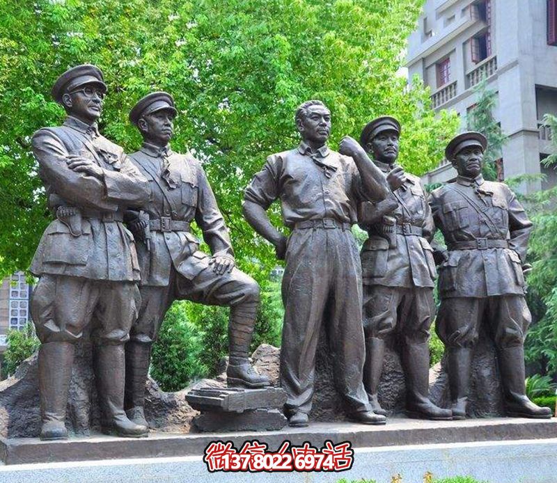 景區(qū)世界偉人銅雕十大元帥雕塑 景區(qū)世界偉人銅雕十大元帥雕塑