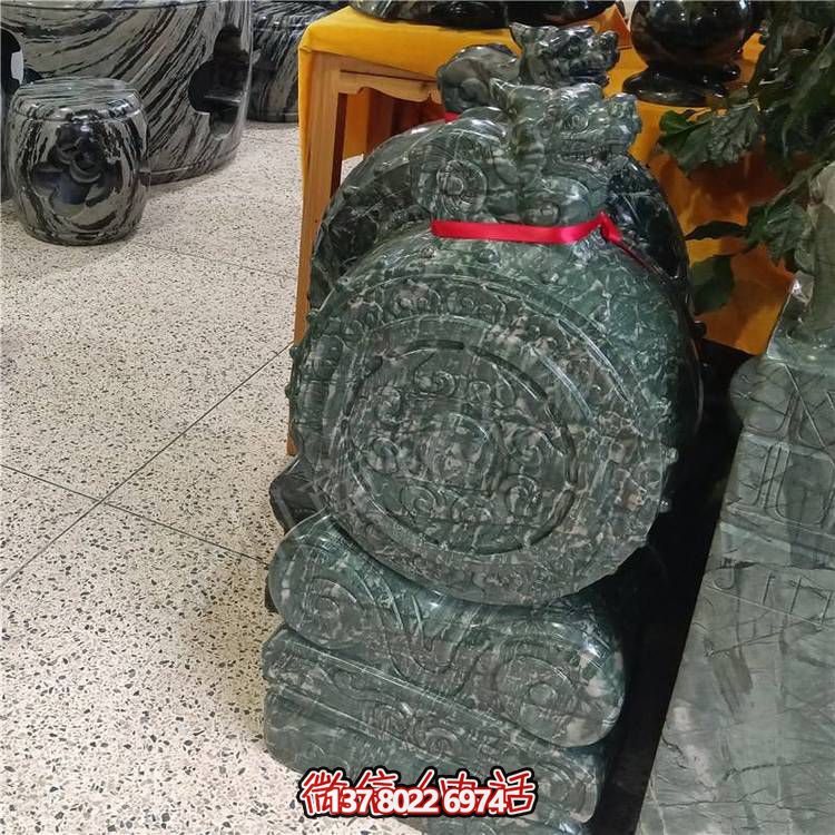 庭院門口仿古做舊門鼓石墩子擺件擺設(shè)抱鼓石雕塑