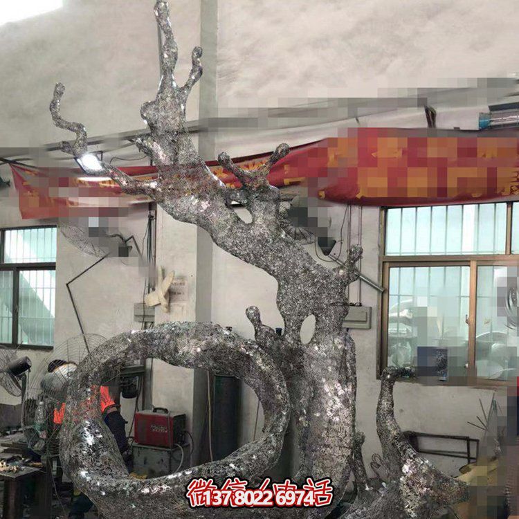 戶外廣場不銹鋼創(chuàng)意海浪浪花雕塑