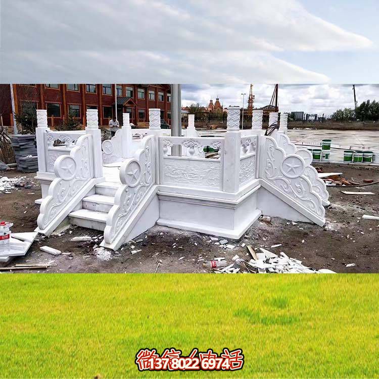 石欄桿廠(chǎng)家古建寺廟石欄板玉石欄板欄桿河道景觀橋圍欄雕塑