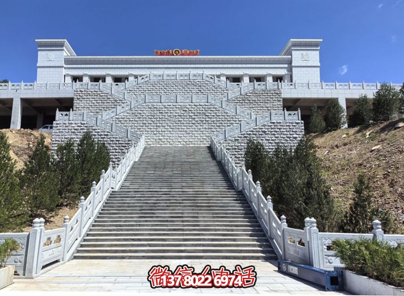 花崗巖露臺石雕步梯、欄桿欄板